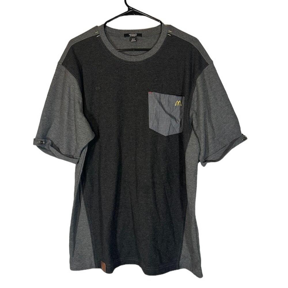 Timeless Elements Mcdonalds Gray Short Sleeve Cotton Blend T-Shirt Men Sz M